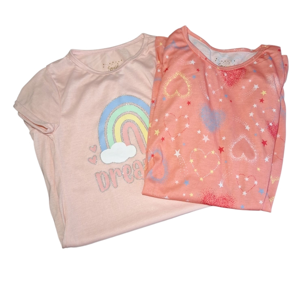 2 Girls Nightgowns Sweet N Sassy Size 12 NWOT